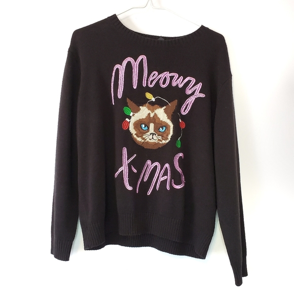 grumpy cat christmas sweater